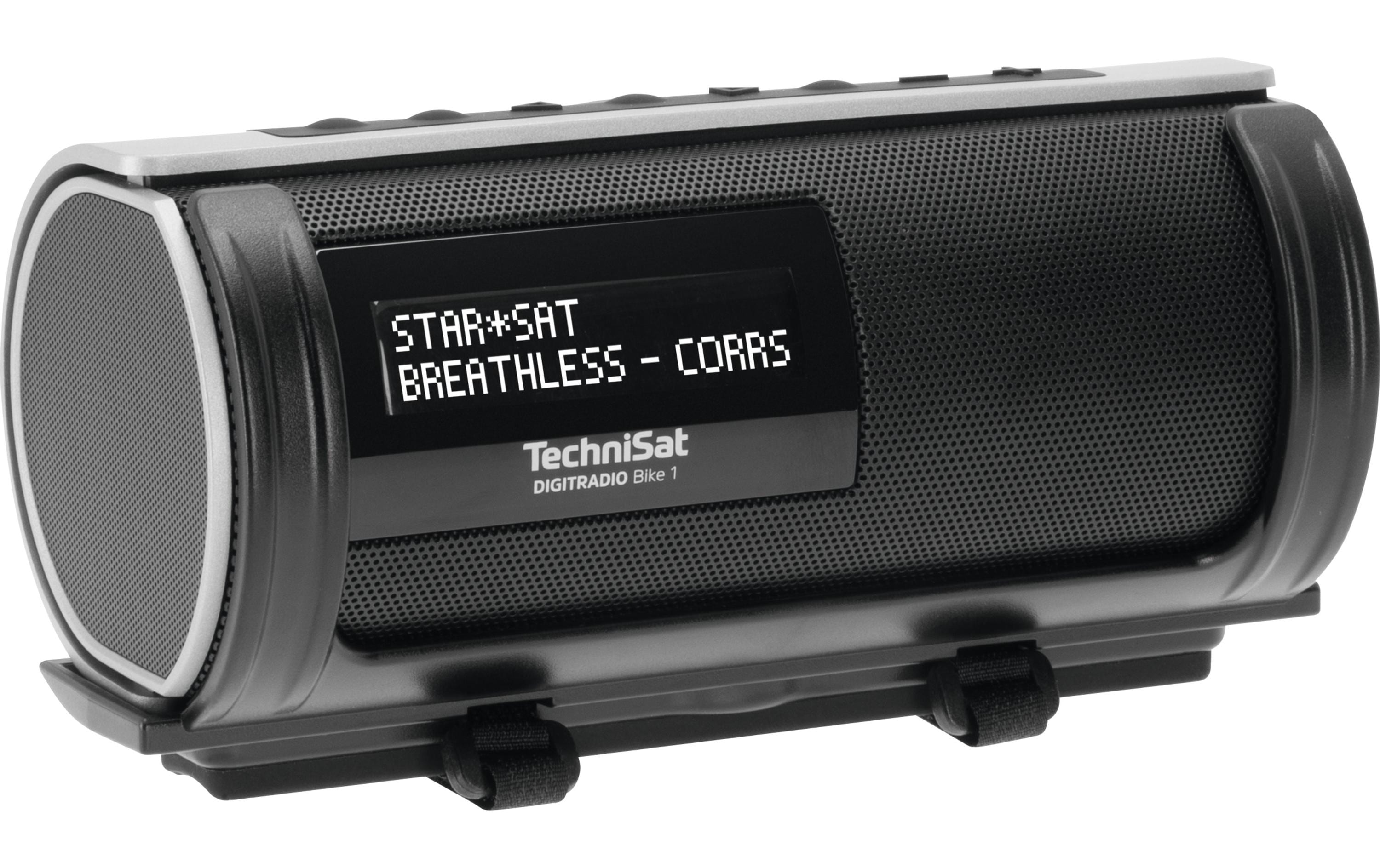 DigitRadio Bike 1 Schwarz<br>Mobiles DAB+/UKW-Radio für Fahrräder, mit Akku und Musikstreaming