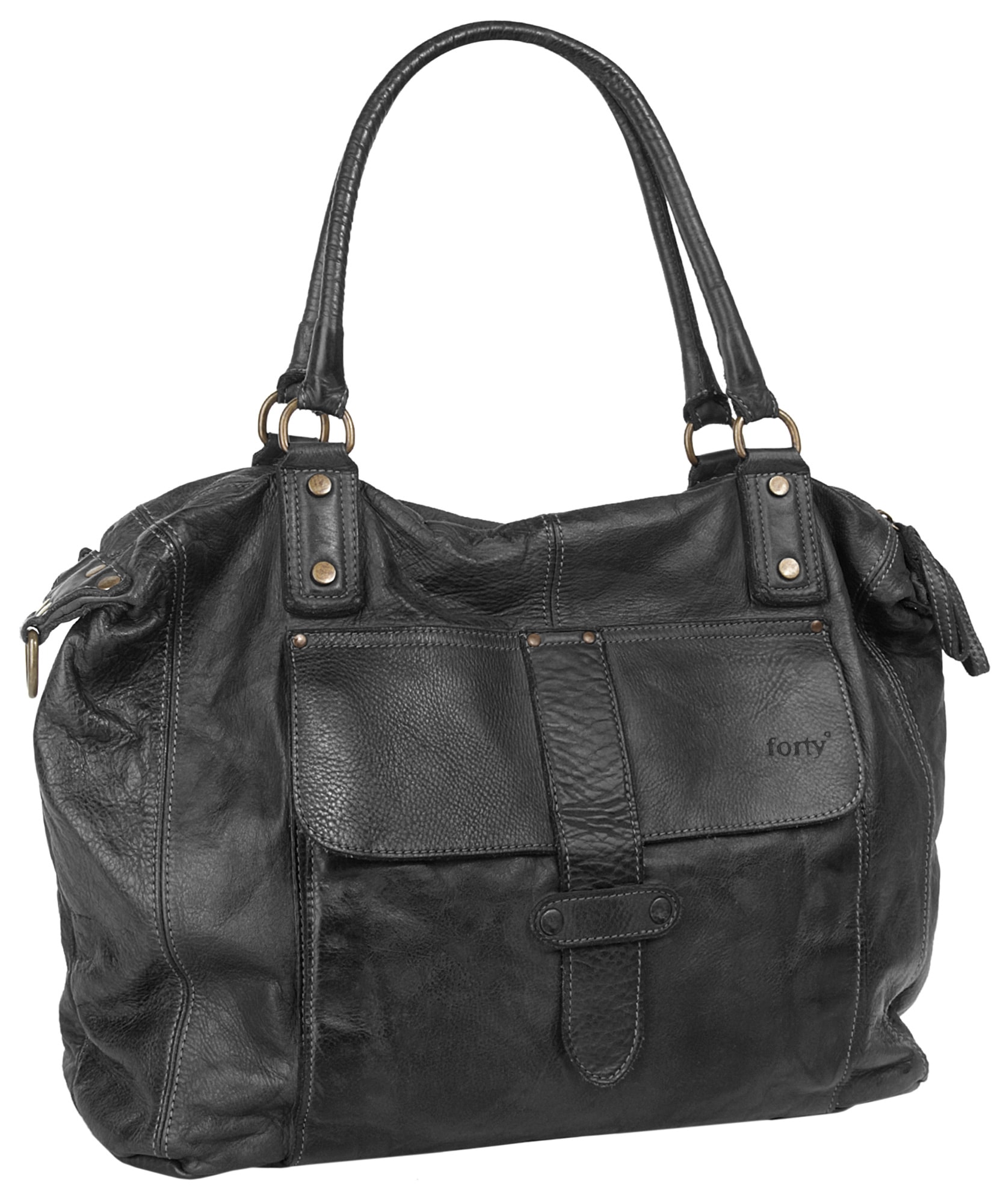 forty° Shopper echt Leder, Made in Italy