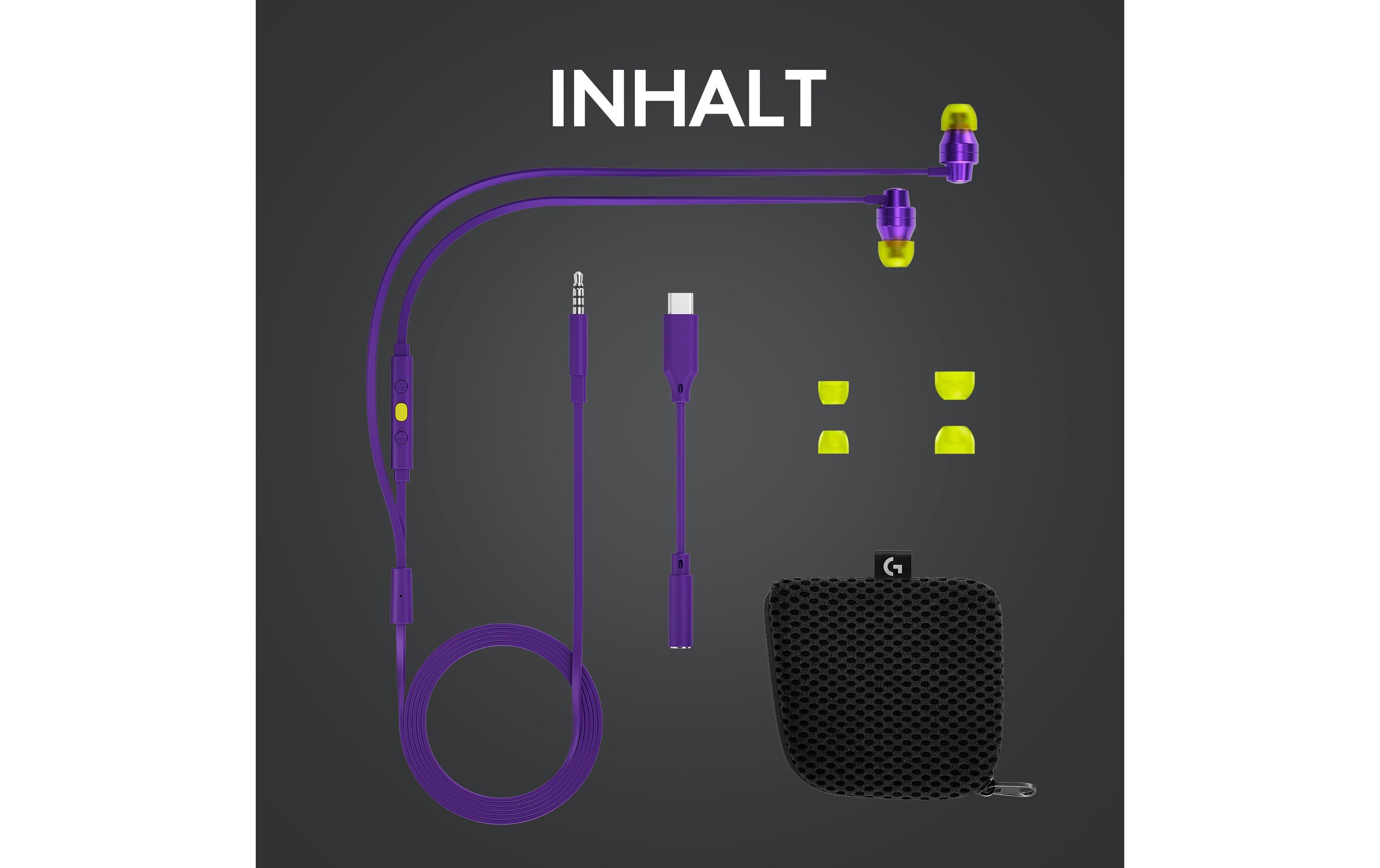 Headset G333 Gaming ViolettGaming-Ohrhörer für klare Kommunikation auf PC, Konsolen und Mobilgeräten