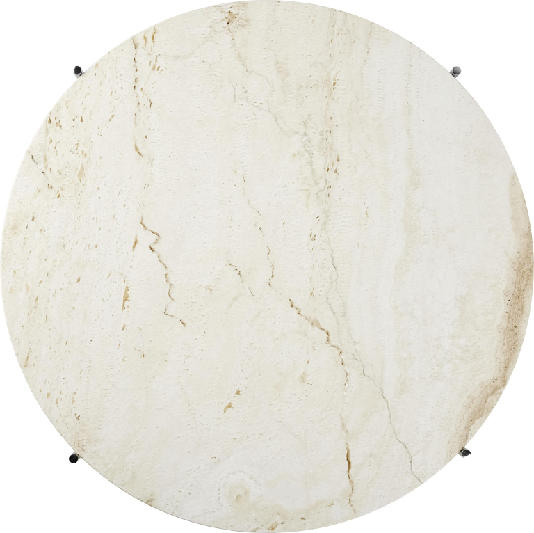 Gubi TS salontafel 80 polished steel black marquina marble
