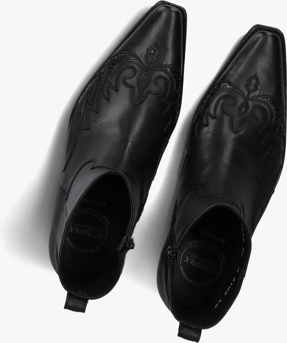 zwarte sendra cowboylaarzen 12185p
