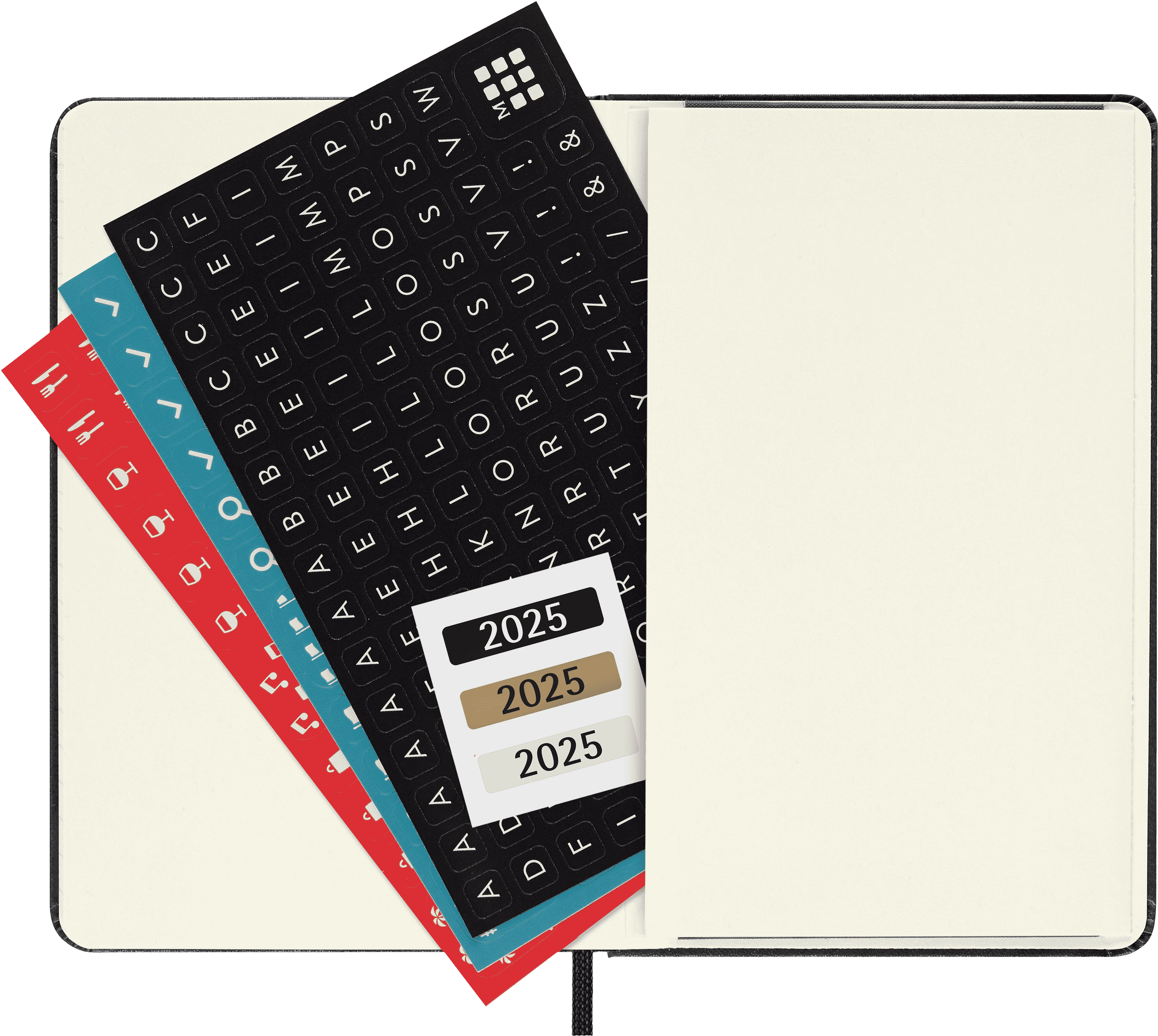 Classic Planner 2025 Pocket Weekly horizontal, hard cover, 12 months