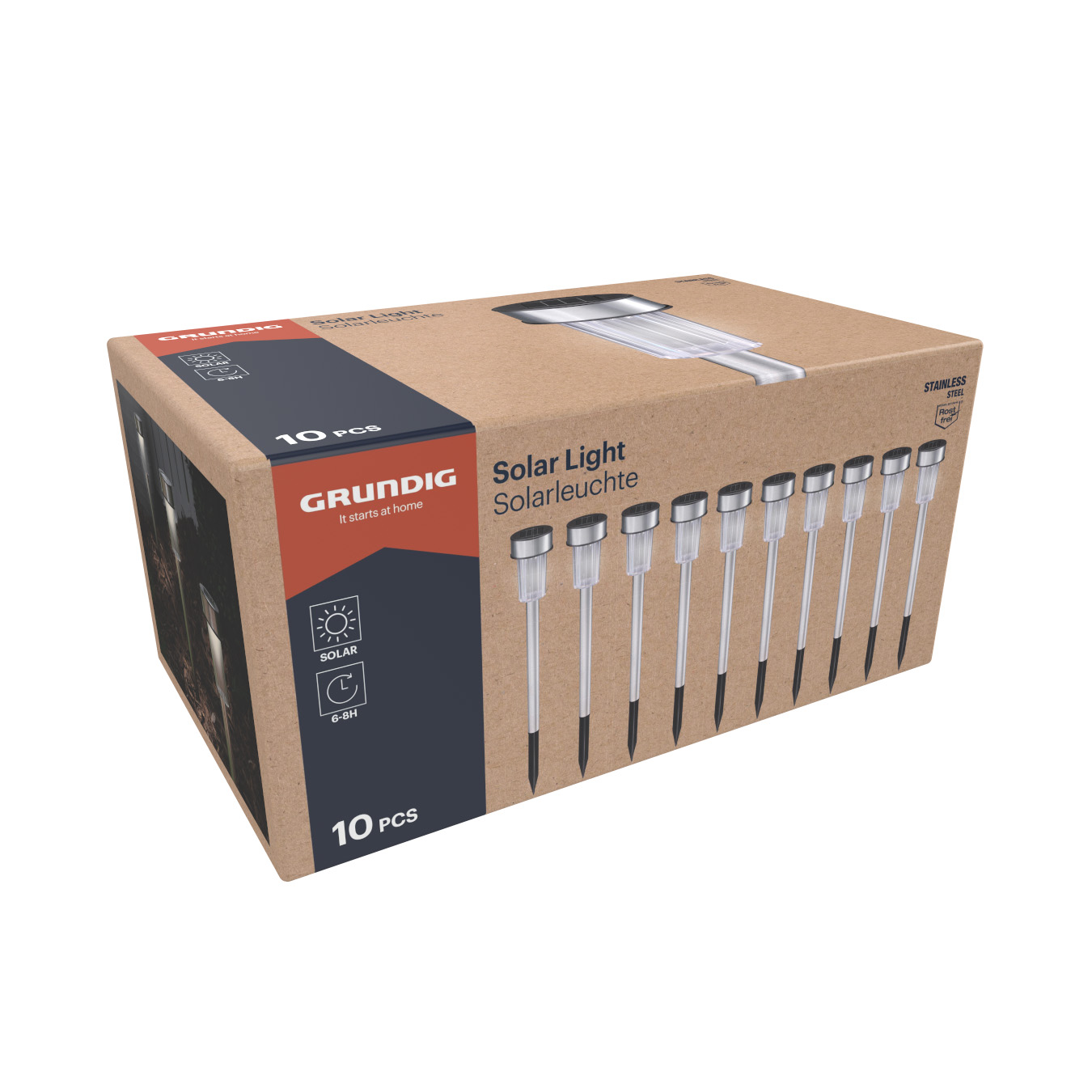 LED Solarlampe Set 10-teilig