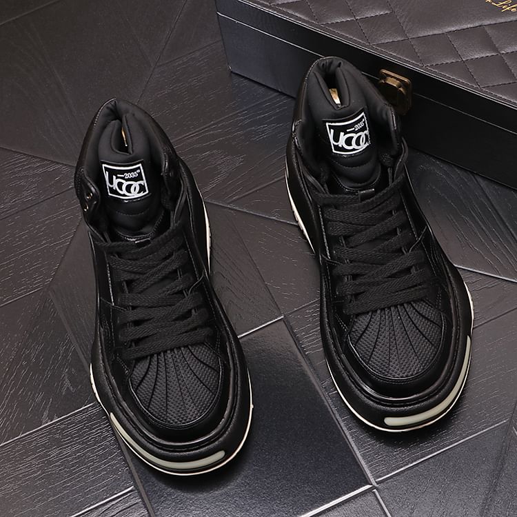 Mr Ozera - Platform Panel High Top Sneakers