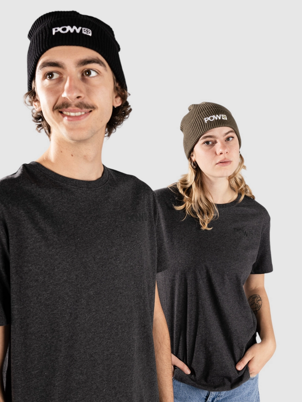 POW Protect Our Winters Snowflake Back T-Shirt charcoal