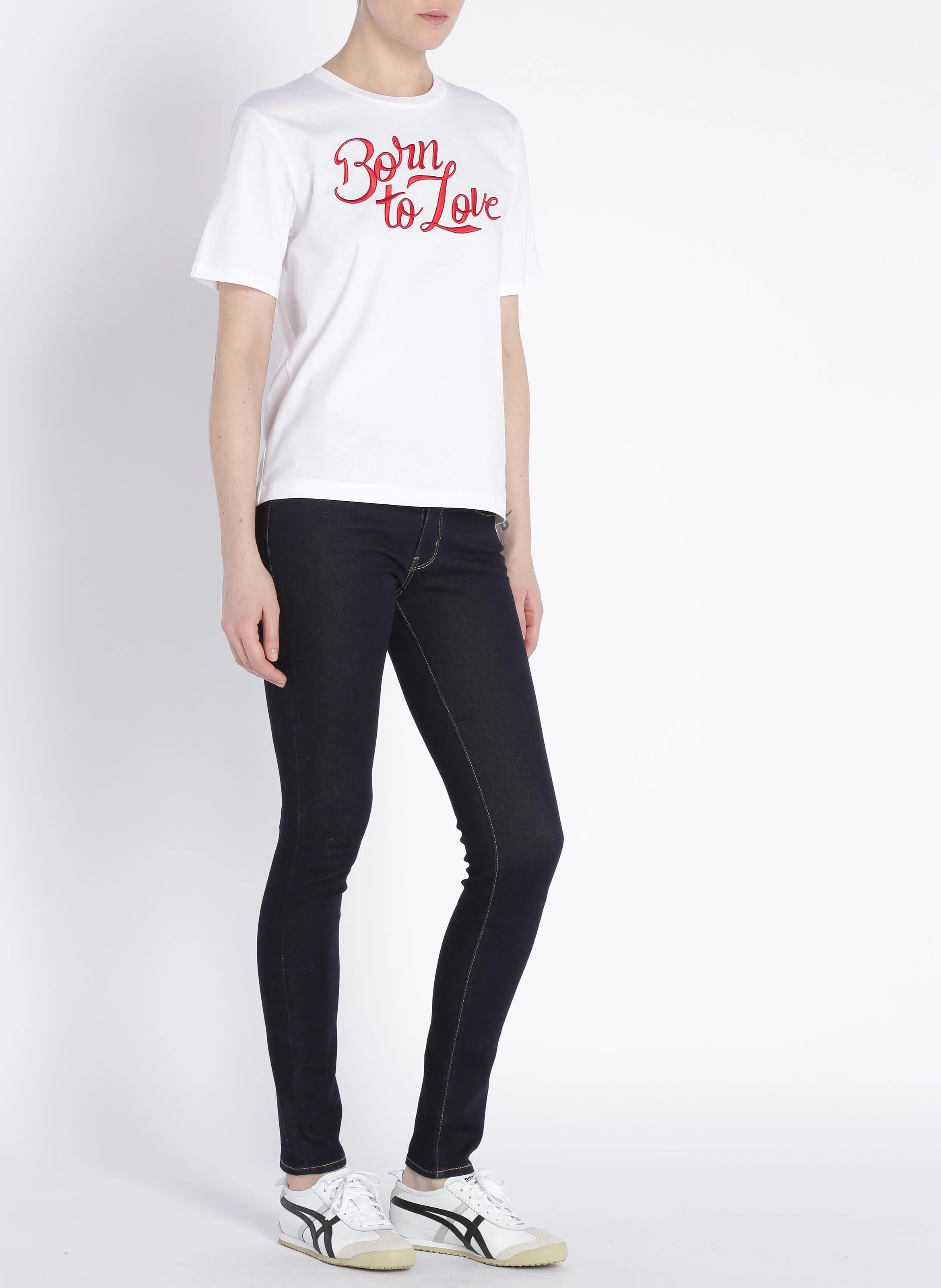 711 SKINNY - Jean skinny taille mi-haute en coton mélangé | Jean brut