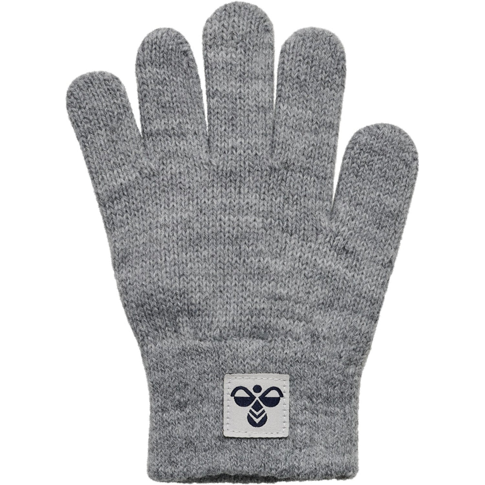 Køb Hummel Grey Melange Strik Handsker 2-Pak