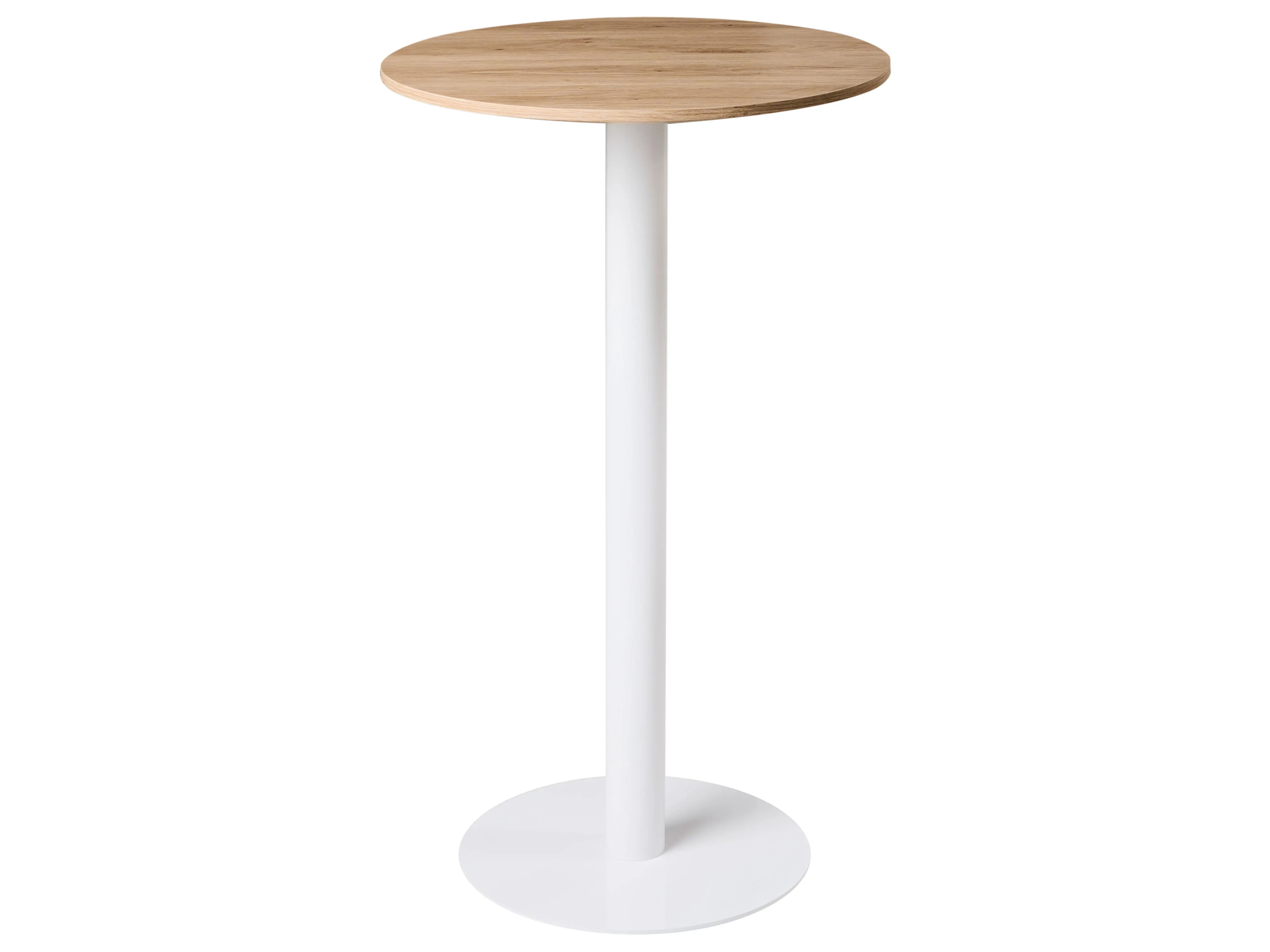 Statafel MORELLA Lichtbruin/wit 60 cm 60 cm