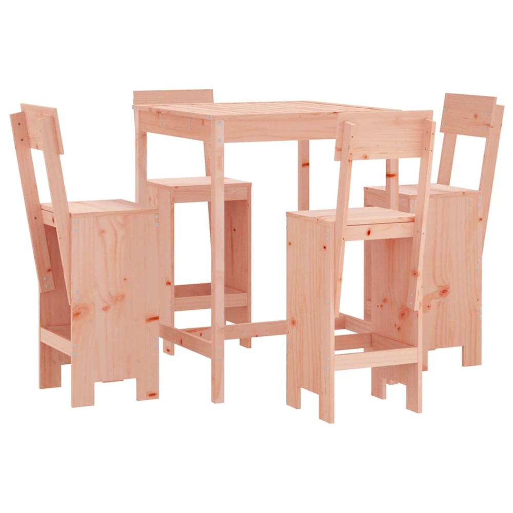 Ensemble de bar de jardin 5 pcs bois massif de douglas