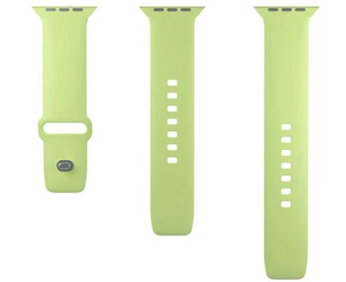 Puro Silicone watchband for Apple Watch 42–44–45-49 mm, li. green