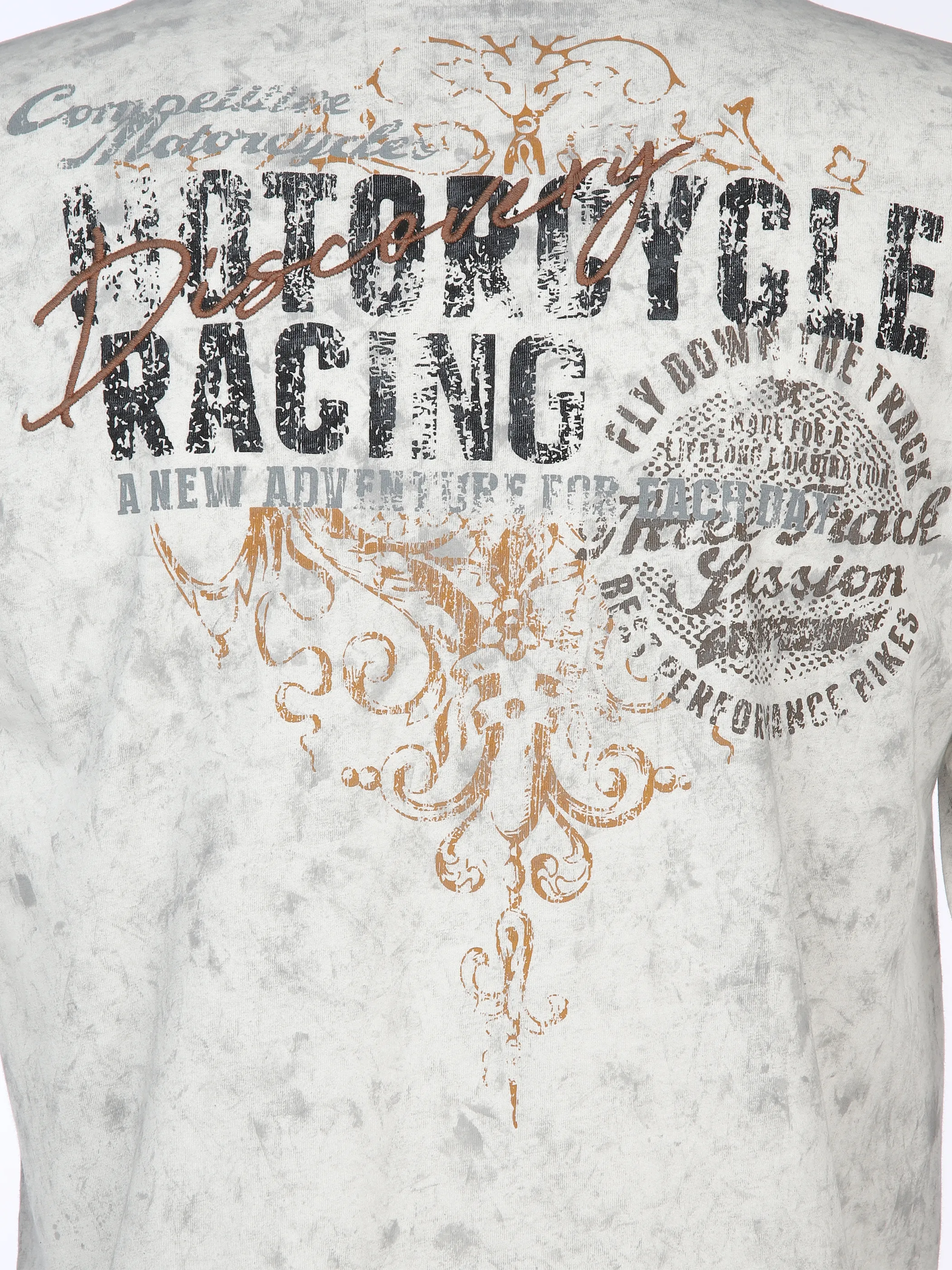 Herren Henley Shirt mit Print
