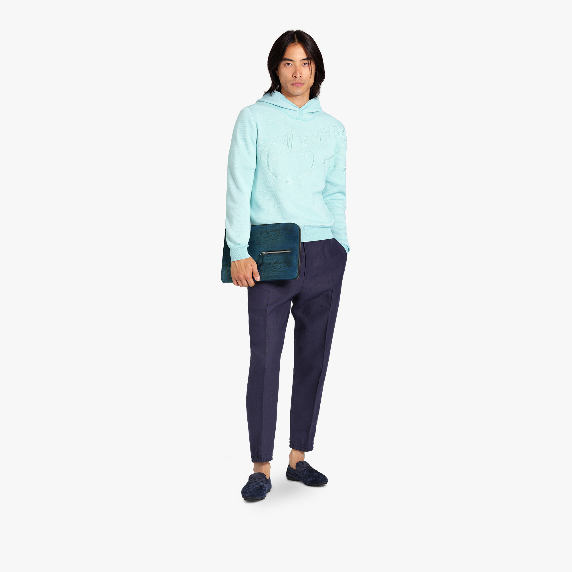 Pochette Nino Tgm En Cuir Scritto