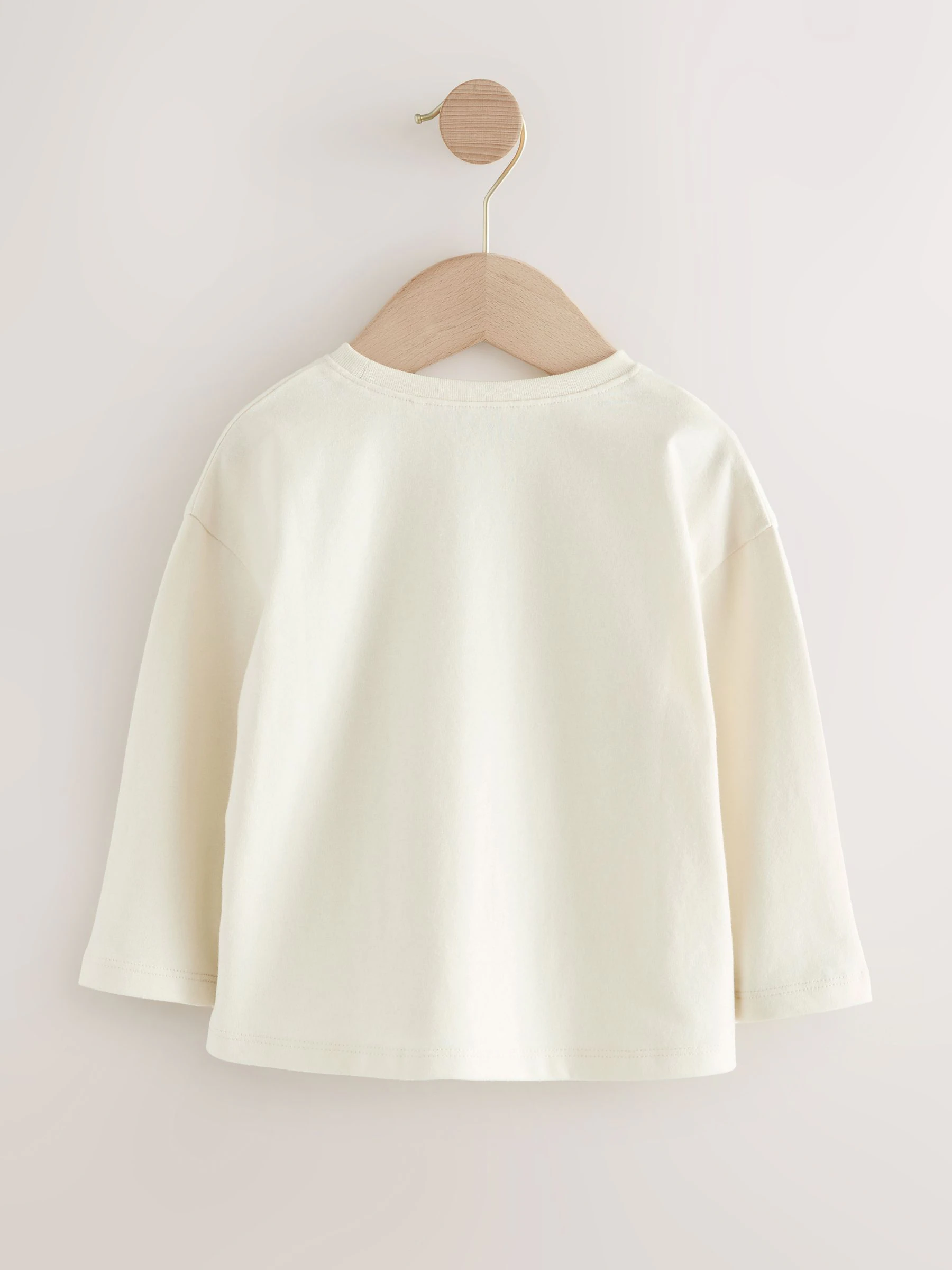 Ecru ballerina - T-shirt met lange mouwen (3 mnd-7 jr)