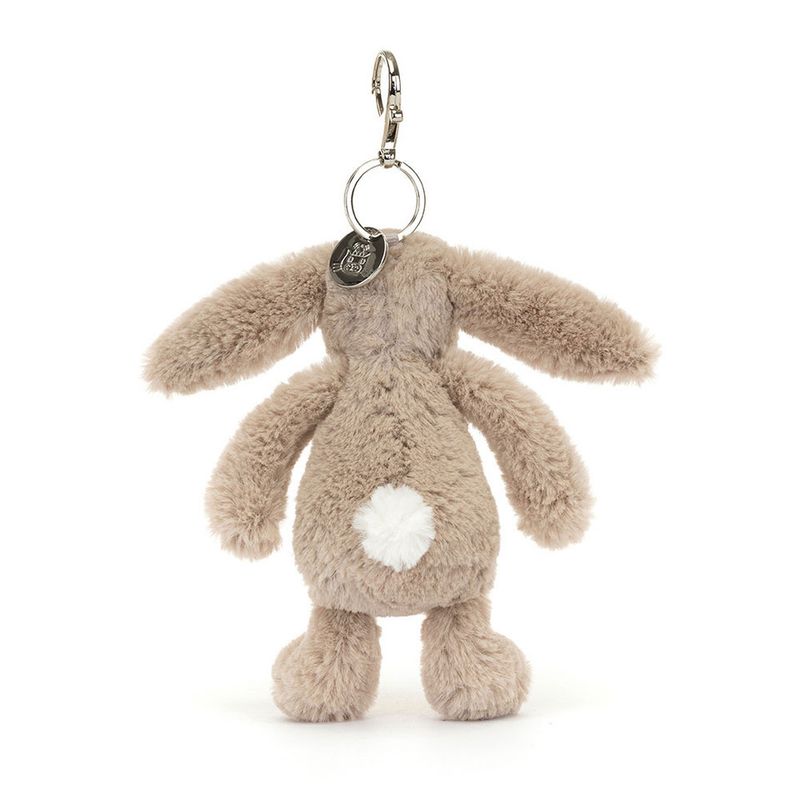 Jellycat Nøkkelring Kosedyr - Bashful Bunny Beige Bag Charm