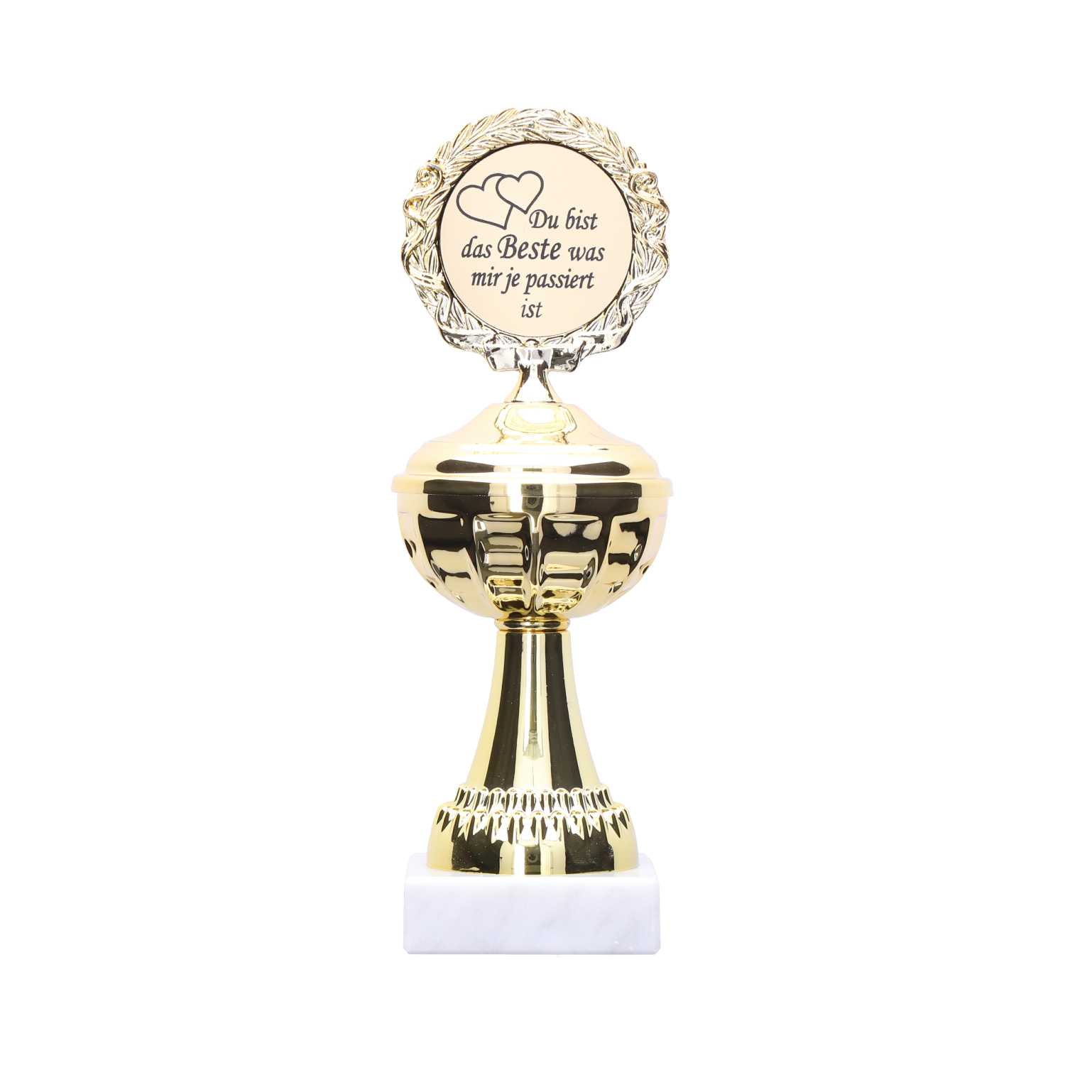 Pokal Gold auf Marmorsockel 22,5 cm 6fach