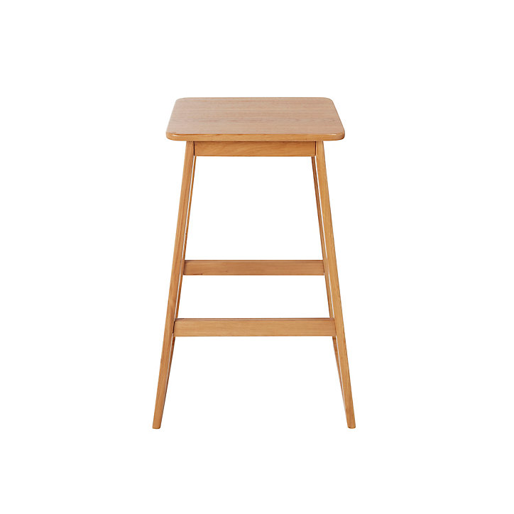 Tabouret de bar Korlan GoodHome H. 70 cm bois chêne
