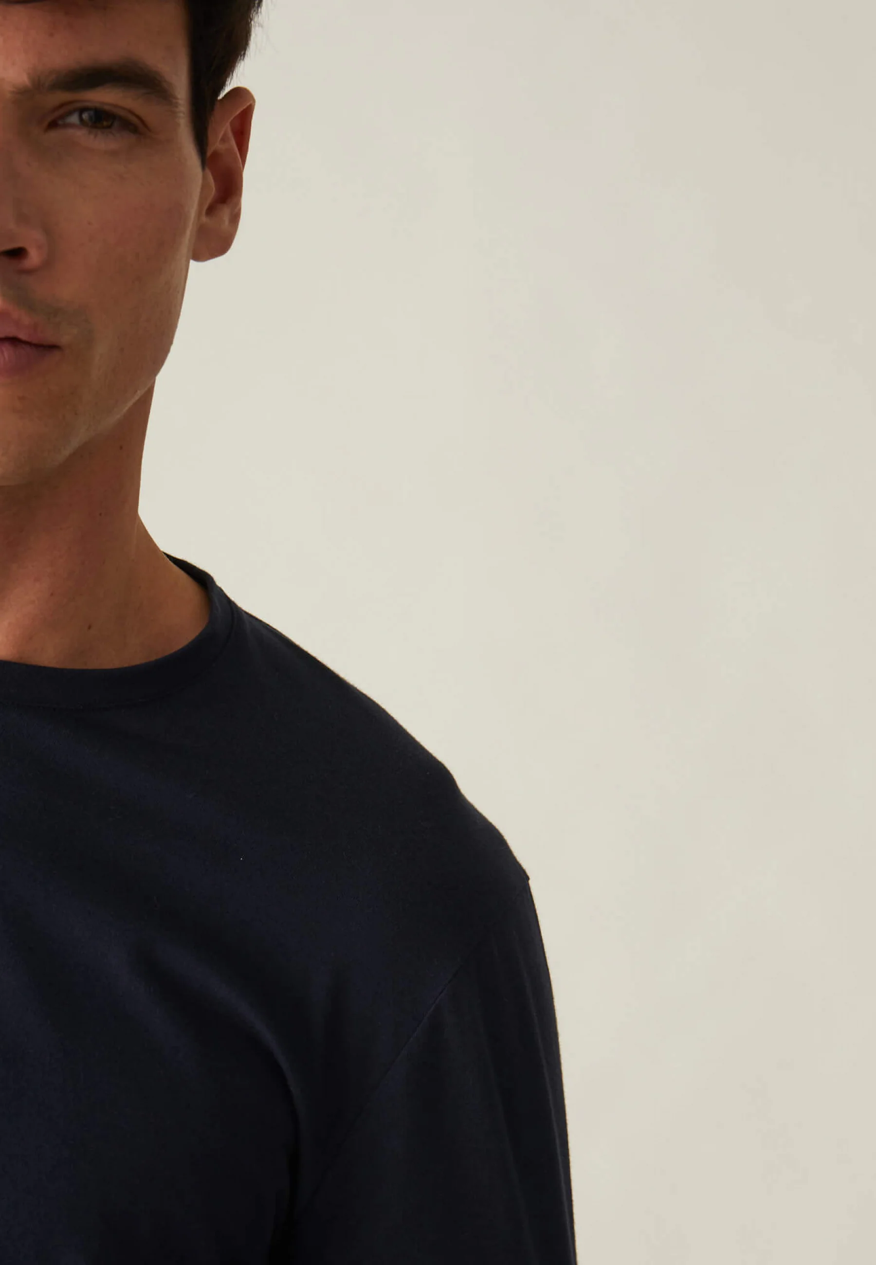 Tee-shirt manches longues en coton-Jeannot Marine