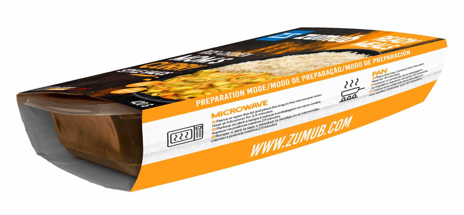 Refeição pronta Zumub Frango ao estilo mexicano 420g
