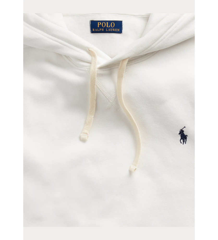 Moletom Ralph Lauren RL branco com capuz