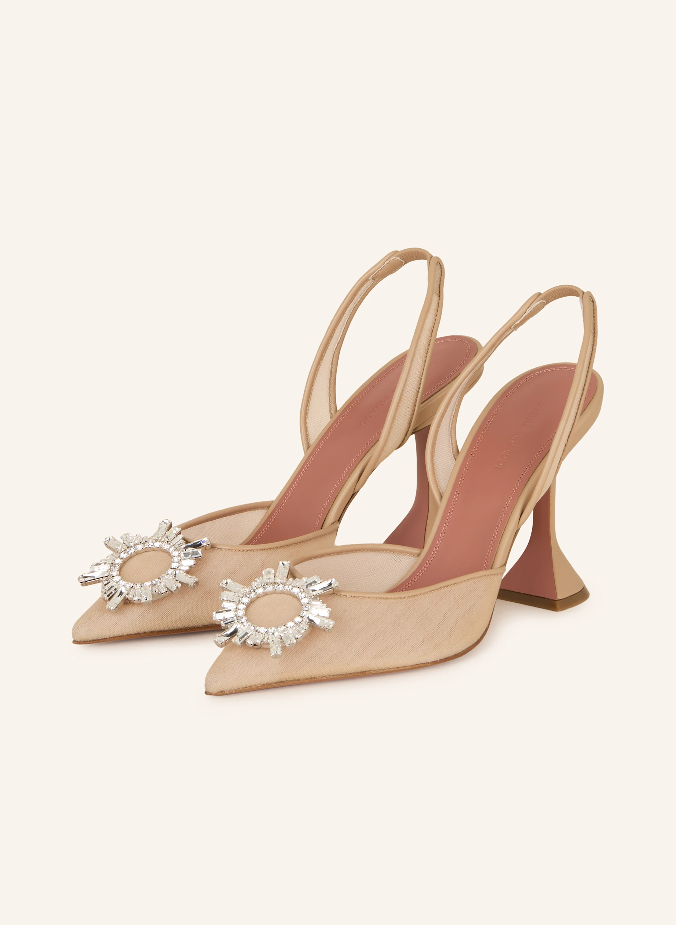 AMINA MUADDI Slingpumps BEGUM mit Schmucksteinen