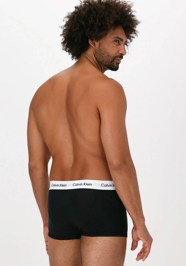 CALVIN KLEIN UNDERWEAR zwarte calvin klein underwear boxershort 3-pack low rise trunks