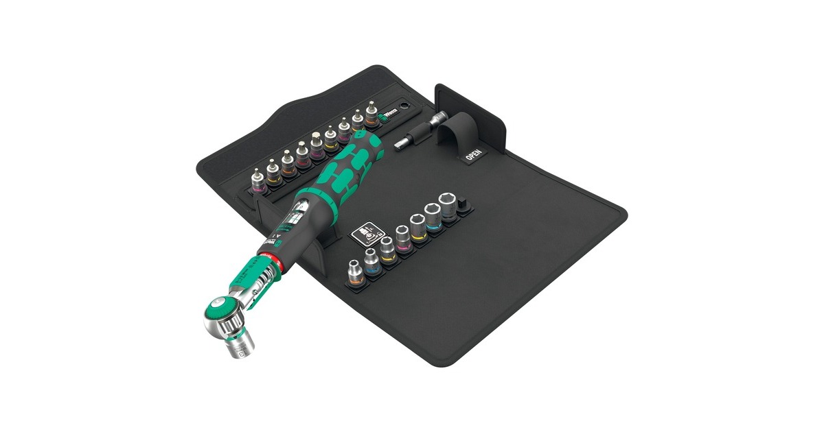 WeraSafe-Torque A 1 SHK Set 1 draaimomentsleutel  (Zwart/groen, 1/4