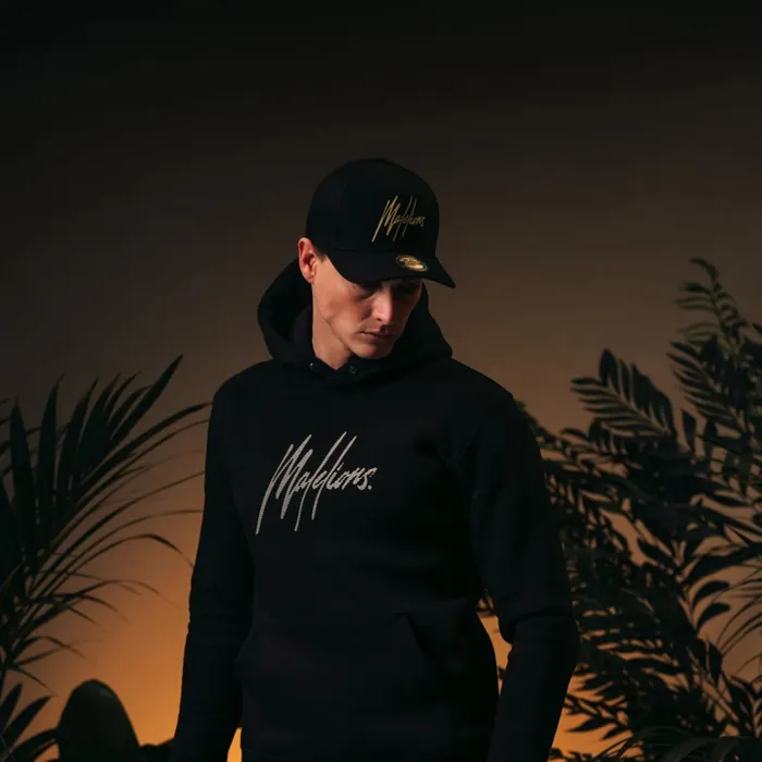 Malelions Striped Signature Logo Cap Heren