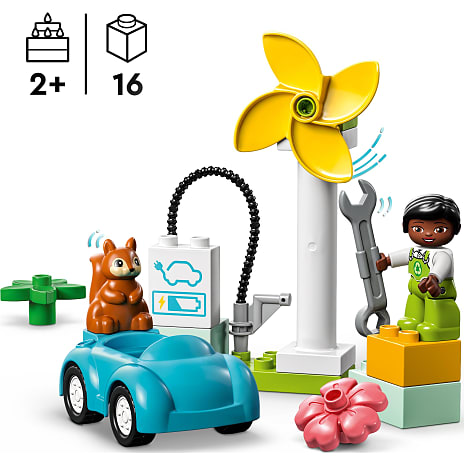 LEGO® DUPLO® By Vindmølle og elbil 10985