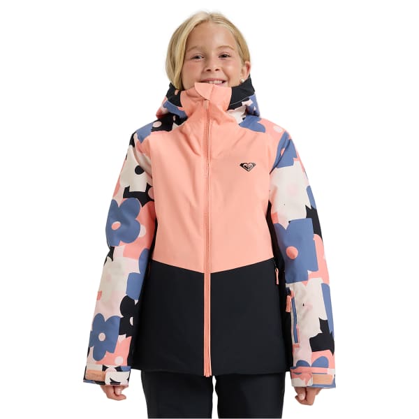Veste de ski ROXY SILVERWINTER GIRL PINK SALT PRIMA