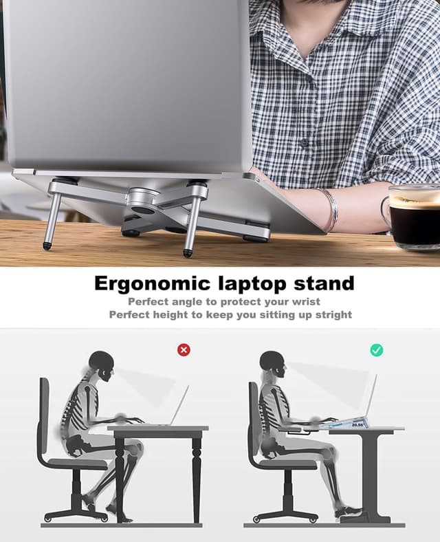 NÖRDIC højkvalitets bærbare stativer til MacBook Pro og op til 14