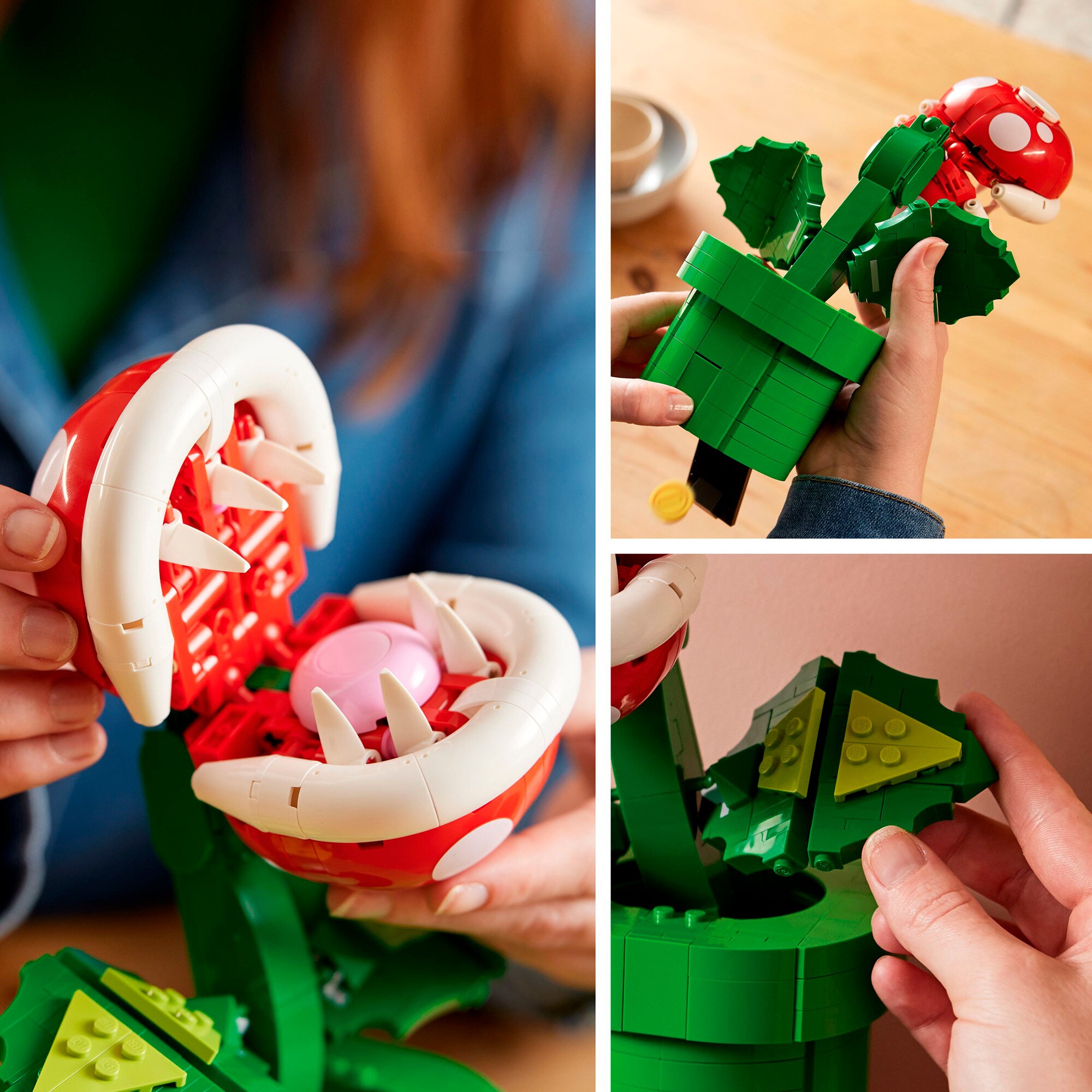 LEGO Konstruktionsspielzeug Super Mario Piranha-Pflanze