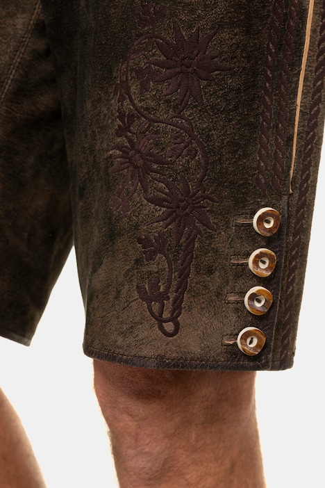 Trachtenhose, Tracht, Ziegenleder, traditionelle Stickereien, Gratis Ledergürtel