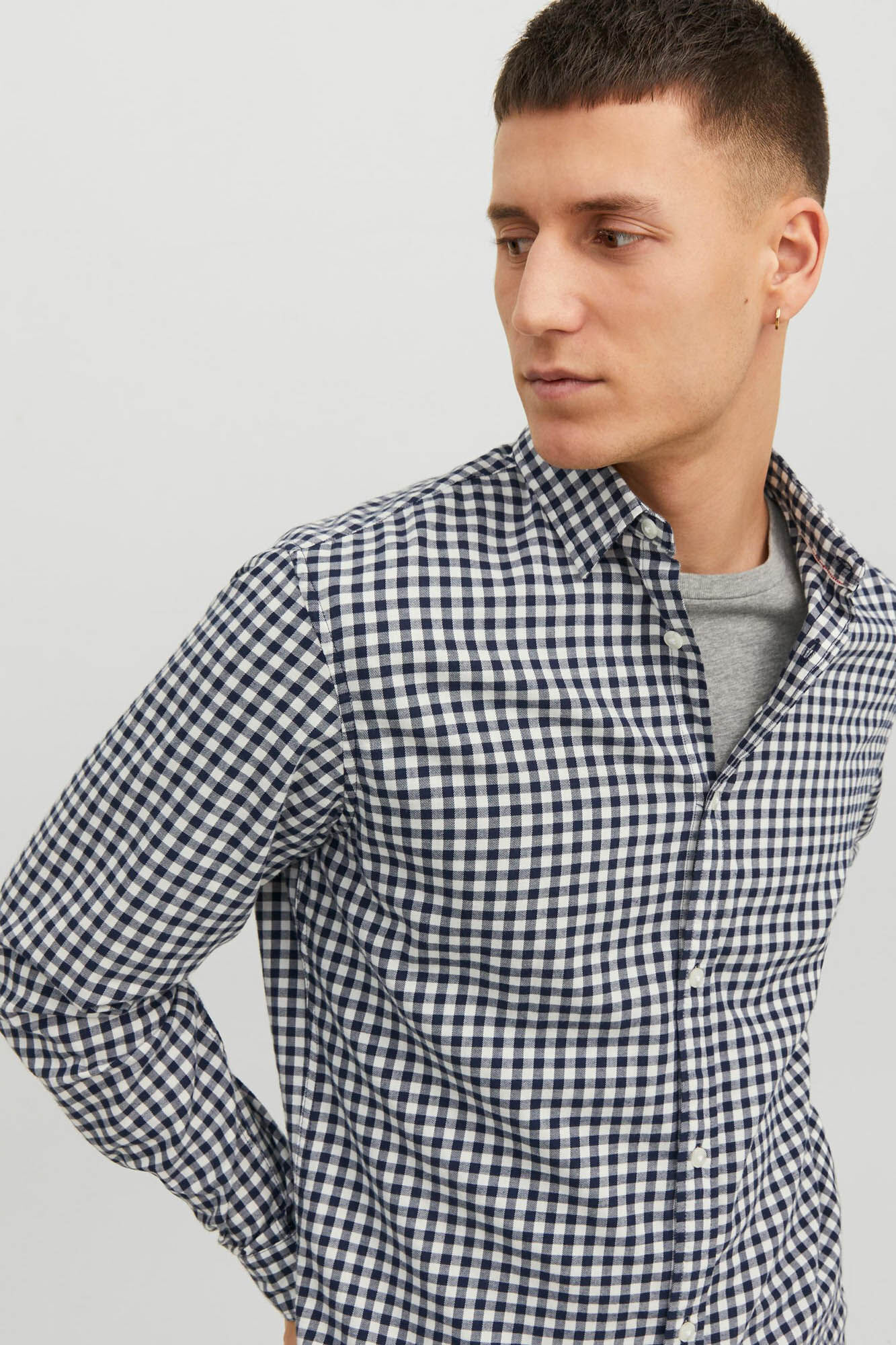 Camisa xadrez de sarja