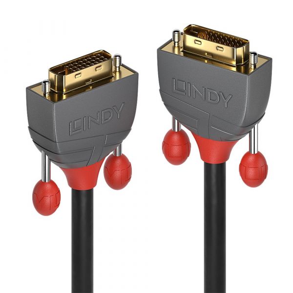 Lindy DVI-D Dual Link Cabo Anthra Line 1m - 36221