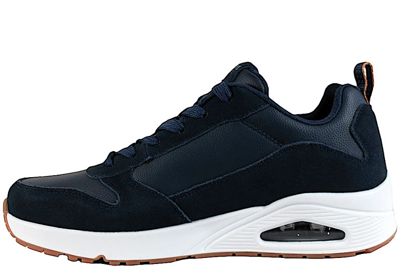 SKECHERS STREET UNO STACRE BLÅ SNEAKERS