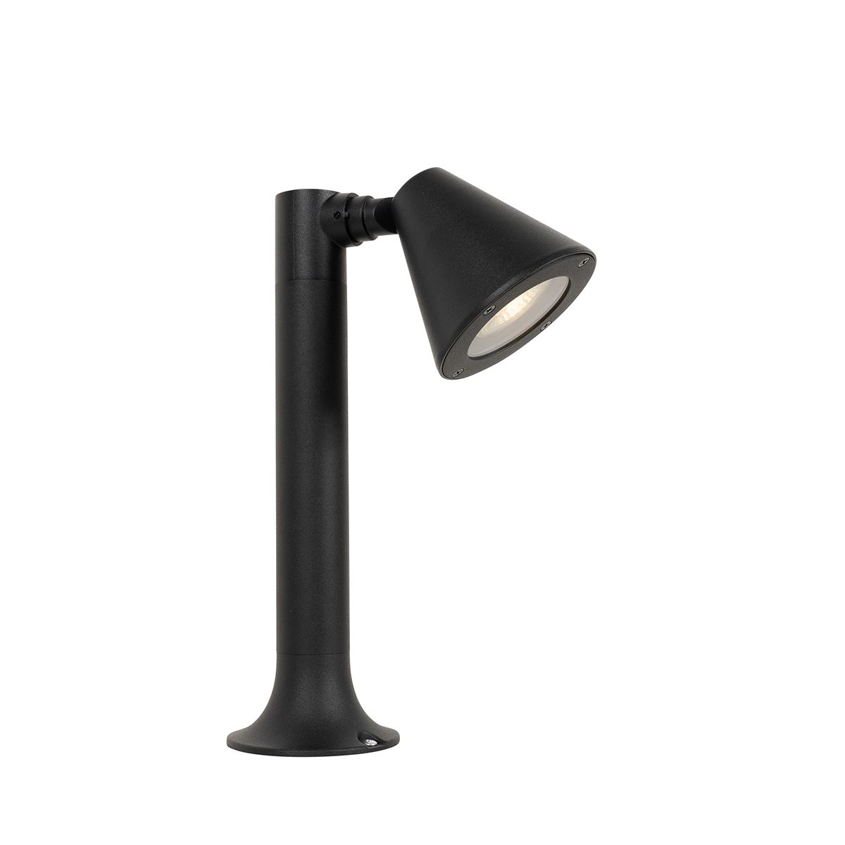 Modern buiten paaltje zwart 30 cm IP44 verstelbaar - Ciara