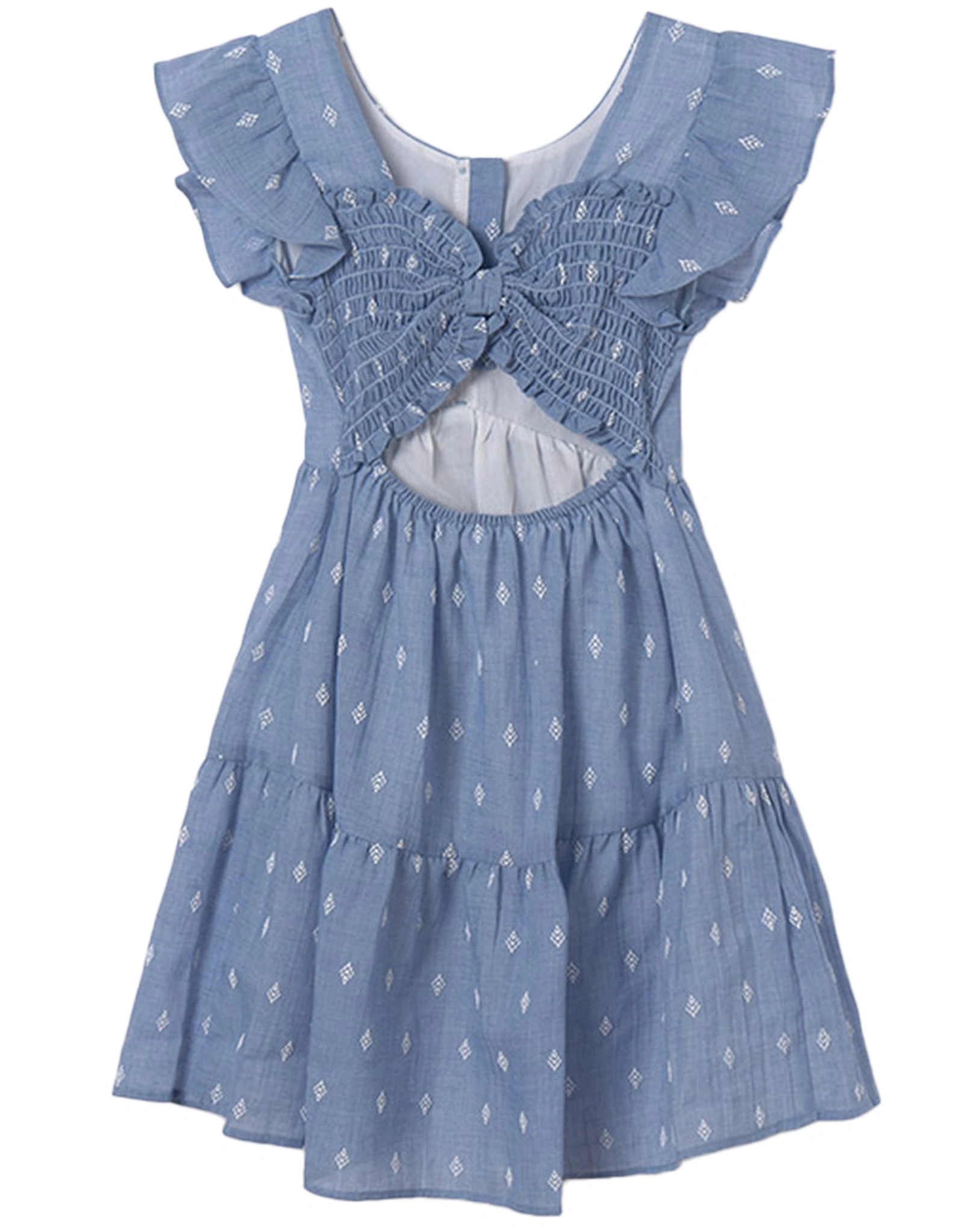 Kleid MINI PRINT in lavendel