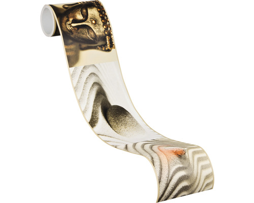 Rand 9057-10 Alleen Randen 9 zelfklevende Stick Up's Asia bruin 5 m x 10,6 cm