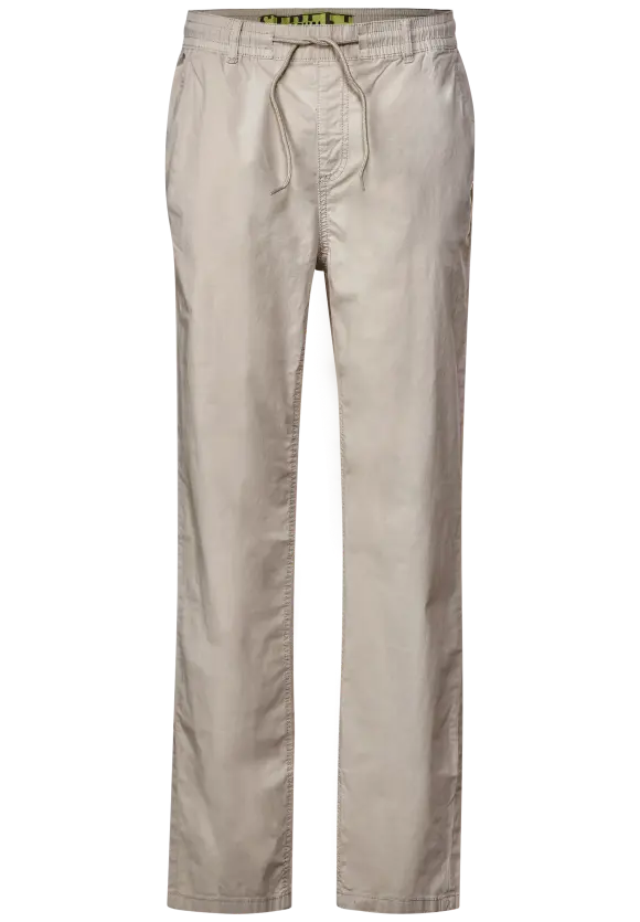 Relaxed Fit Chino Jogger - light sand beige