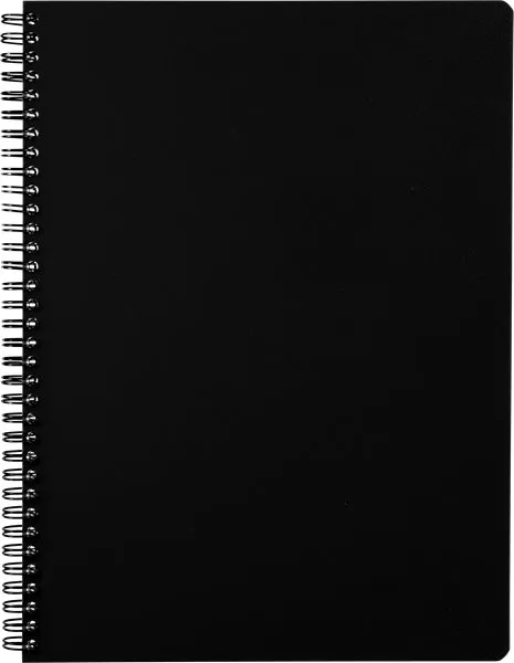 Kollegieblok Bantex Strong-Line, A4 , linjeret, sort
