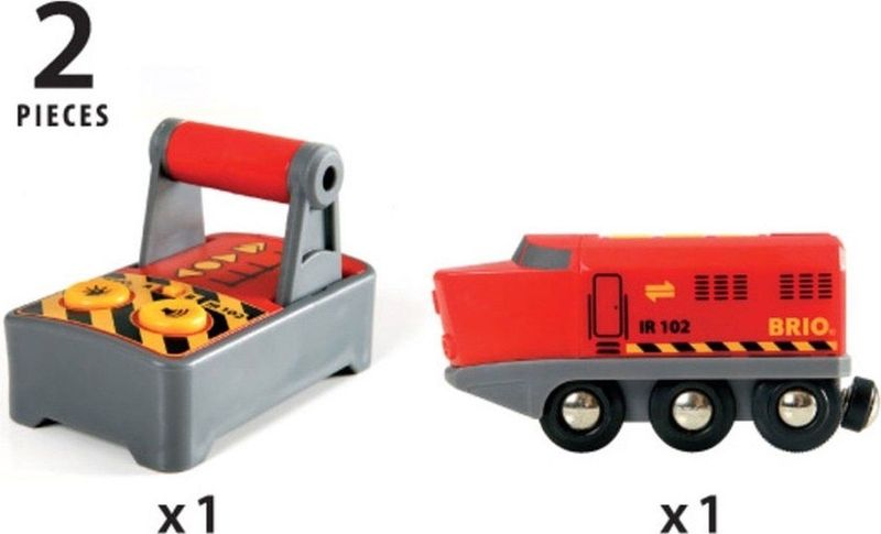 BRIO Rode RC locomotief met afstandsbediening - 33213