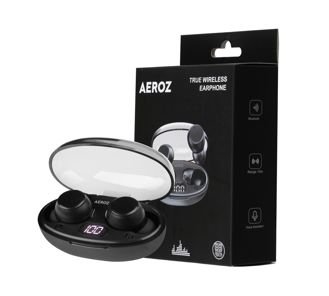 AEROZ - TWS-1010 BLACK - True Wireless Earbuds