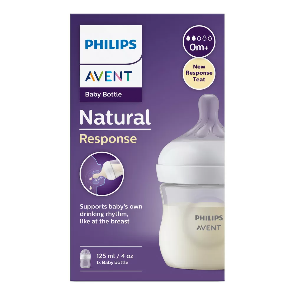 Philips Avent Natural Response Sutteflaske 0 mdr.  - 125 ml.