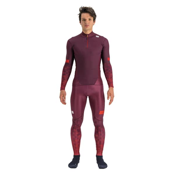 T-shirt ski de fond SPORTFUL SQUADRA JERSEY RED WINE/RED RUMBA