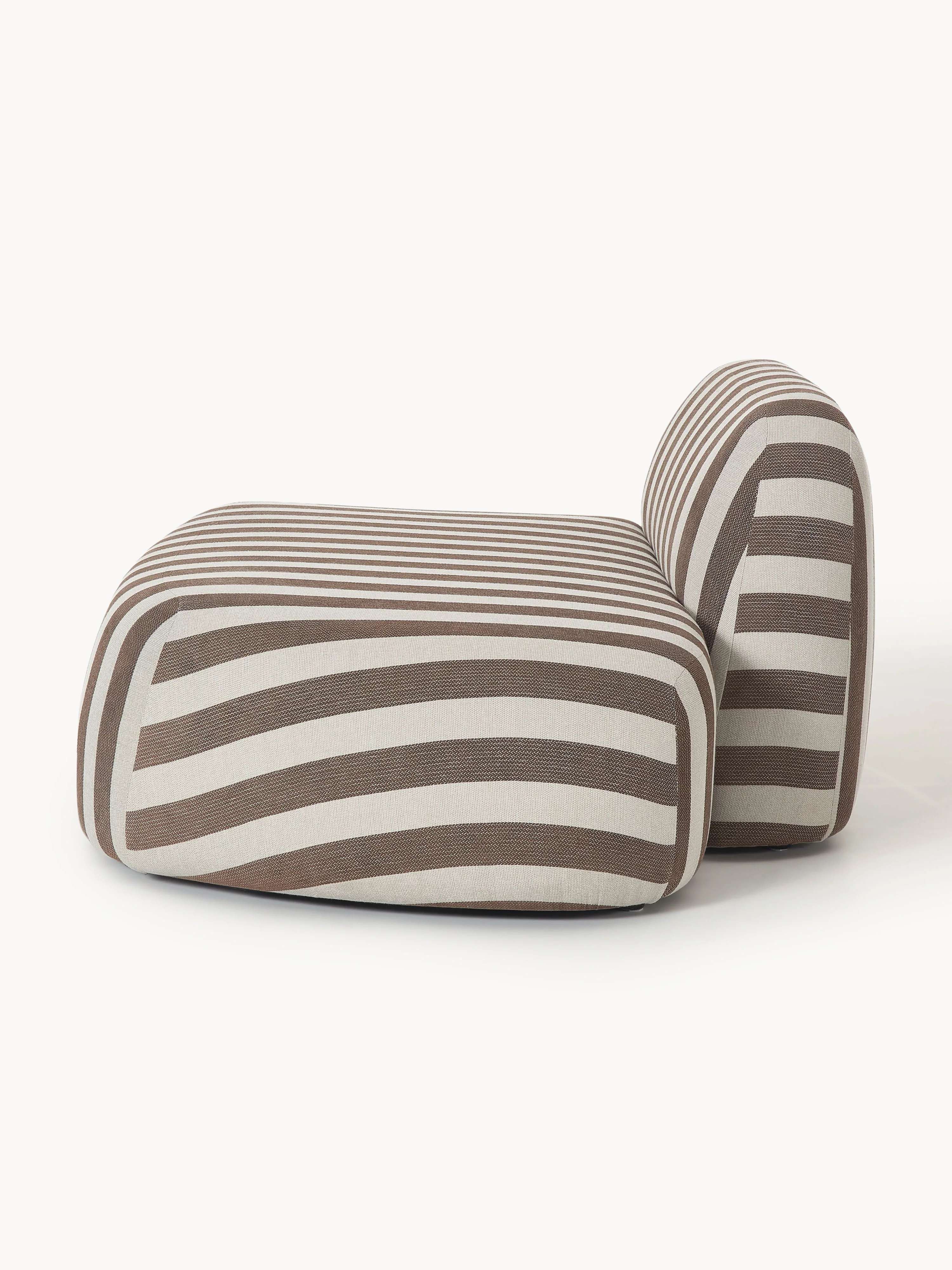 Gestreepte chaise longue module Wolke