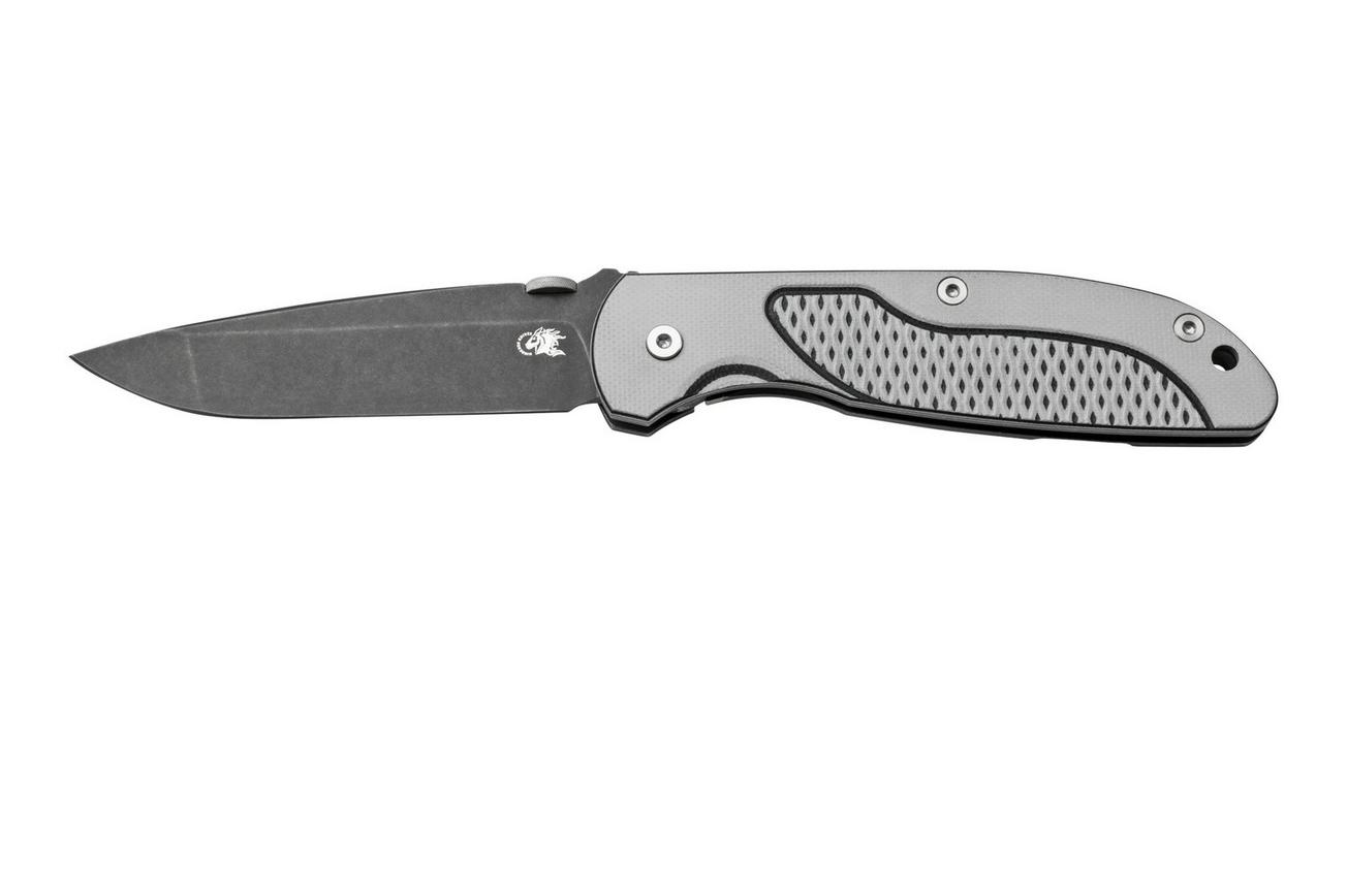 Rick Hinderer FireTac Spanto Battle Black, Black Grey G10, zakmes
