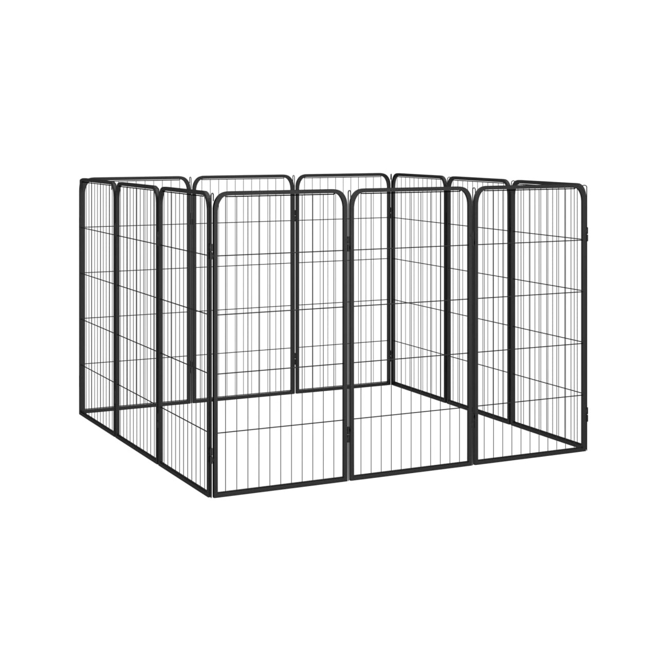 VidaXL Hunde Laufstall Stahl Pulverbeschichtet Freilaufgehege mehrere Auswahl 2 m, 1 m, 1 m
