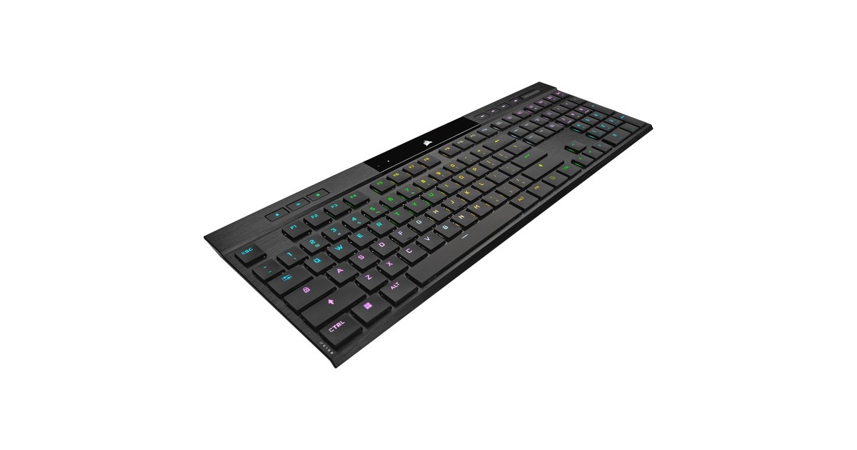 CorsairK100 AIR Wireless RGB, gaming toetsenbord  (Zwart, US lay-out, Cherry MX-Technologie, RGB leds)