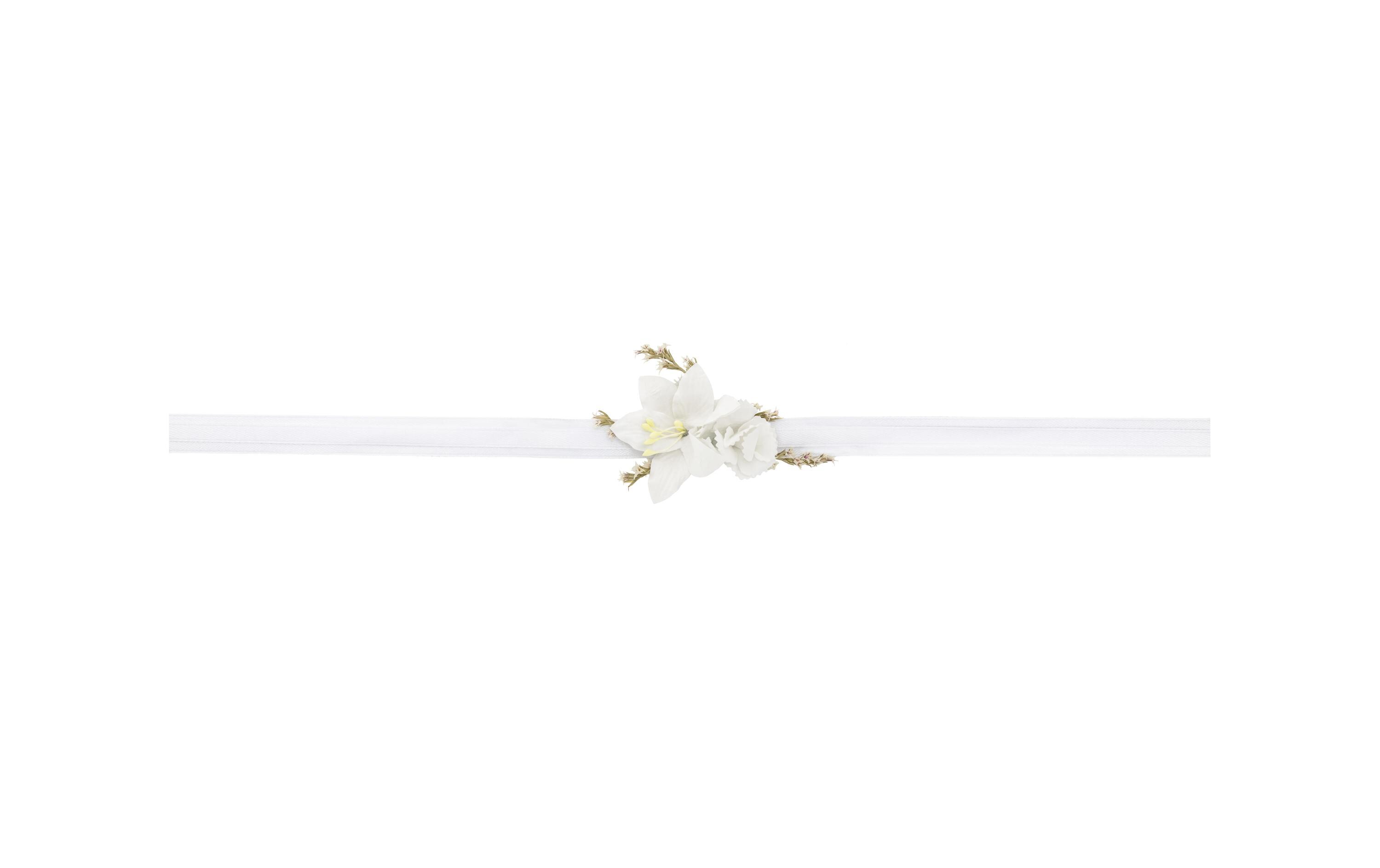 Hochzeitsaccessoire Blumenarmband WeissBlütenarmband als Hochzeitsschmuck für die Brautjungfern oder ein sommerliches Accessoire für andere Partys