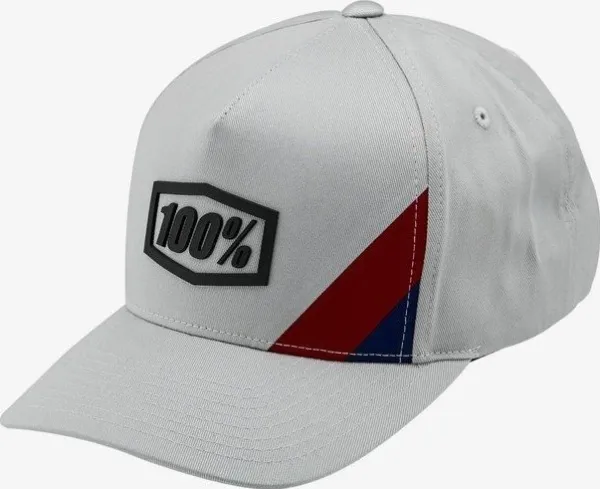 100% Czapka z daszkiem 100% CORNERSTONE X-Fit Snapback Hat Light Grey (NEW)